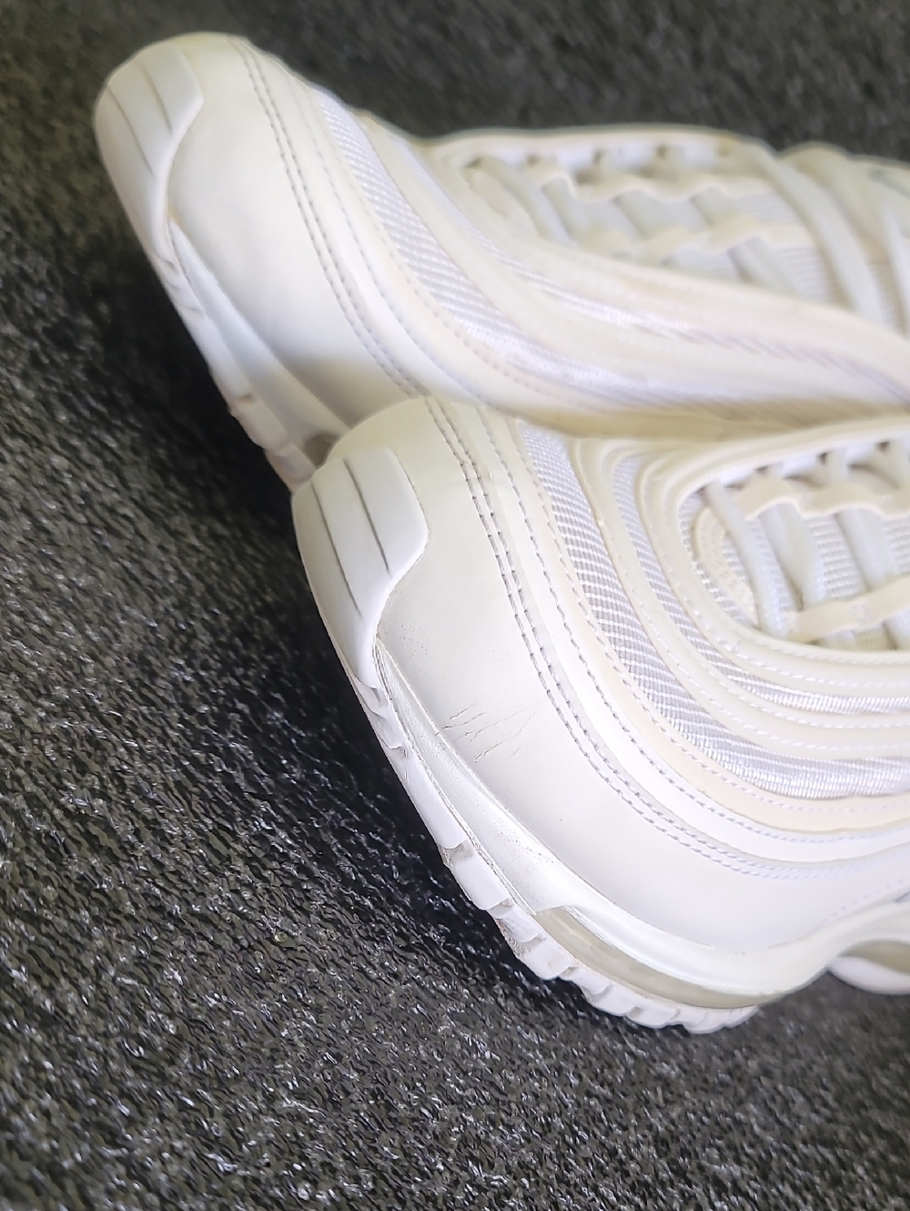Nike Air Max 97 'Triple White' Mens 9 Ships Today - Picture 11 of 16